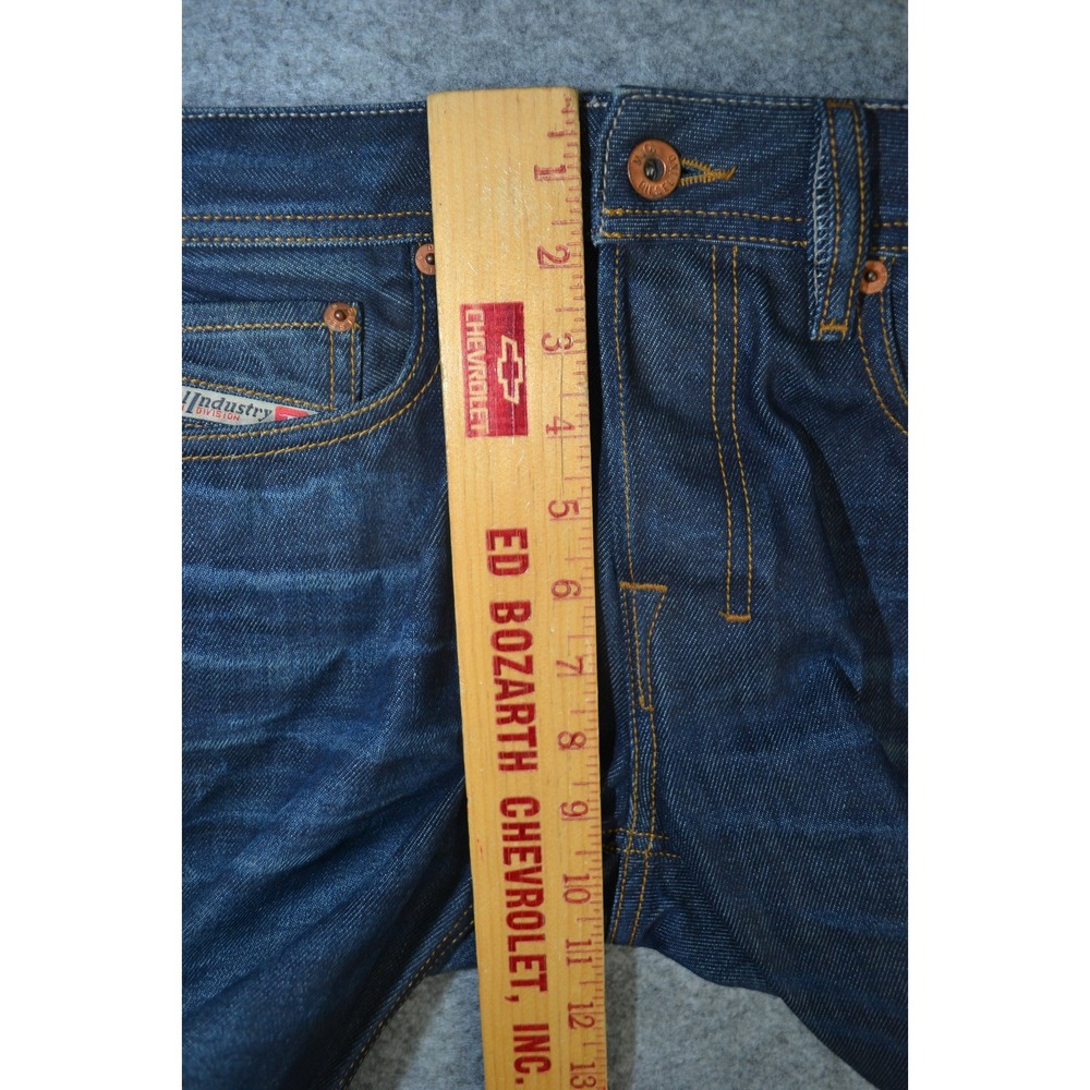 DIESEL Zatiny Bootcut Button Fly Jeans Mens SZ 28x27 (Tag 26x32) Dark Wash 0073N - Picture 14 of 16